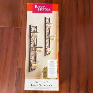 Beautiful set of 2 Iron Scones with brand Better Homes NWT